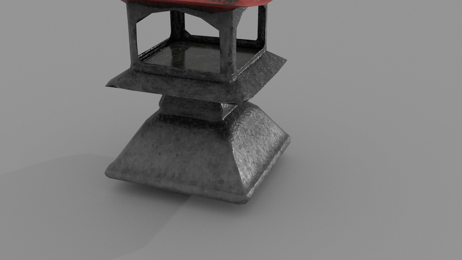 Stone Lantern Free low-poly 3D model_9
