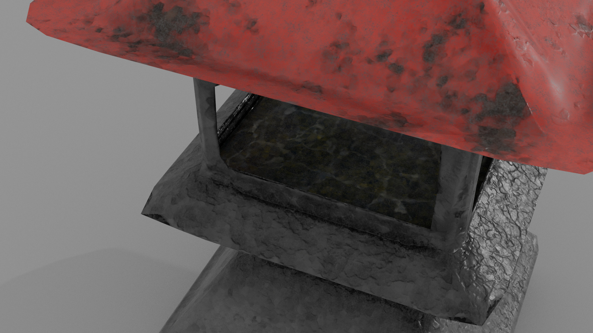 Stone Lantern Free low-poly 3D model_17