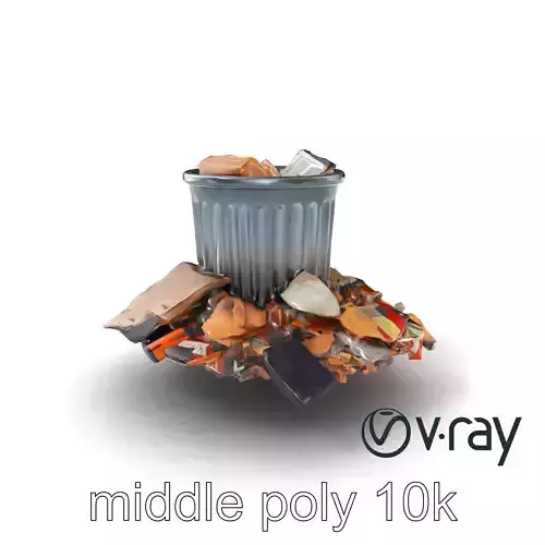 Urban Trash Debris Collection model pack