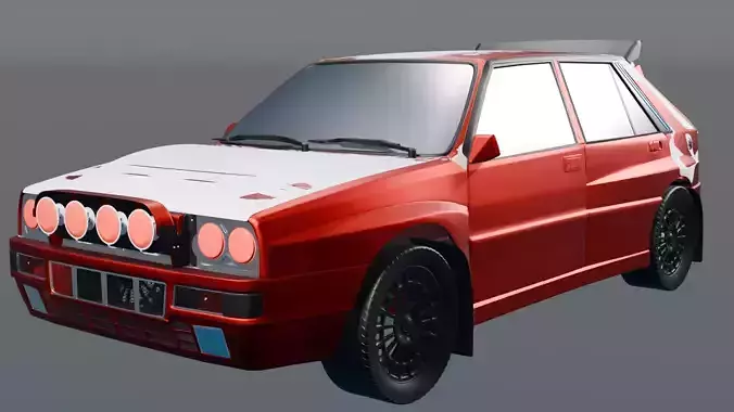 LANCIA 3D model with a large number of polygons