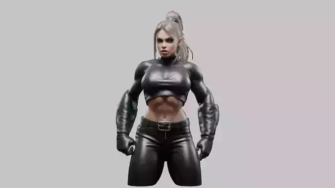 Beautiful girl Huge Muscular