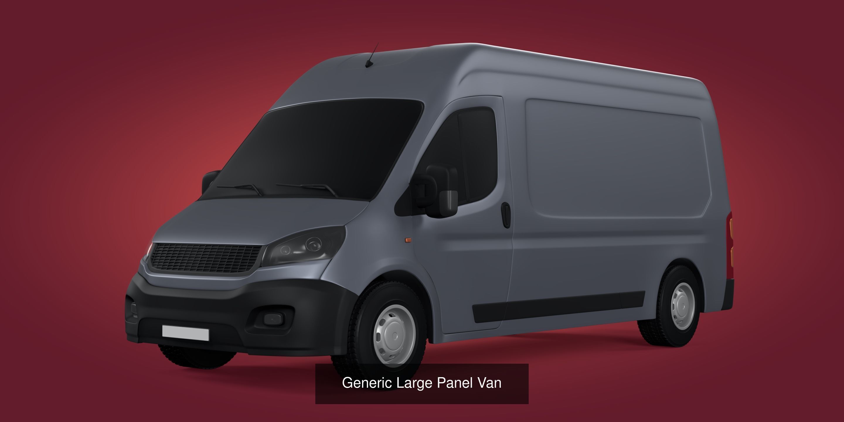 Generic Vehicles - Van - Truck - Container - Box 3D Model Collection_1