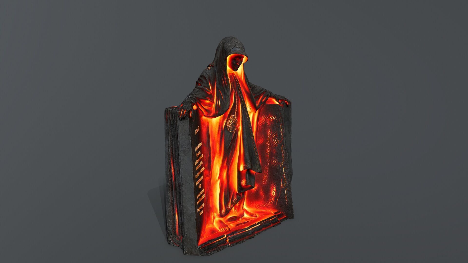 Dark Woman Low-poly 3D model_2