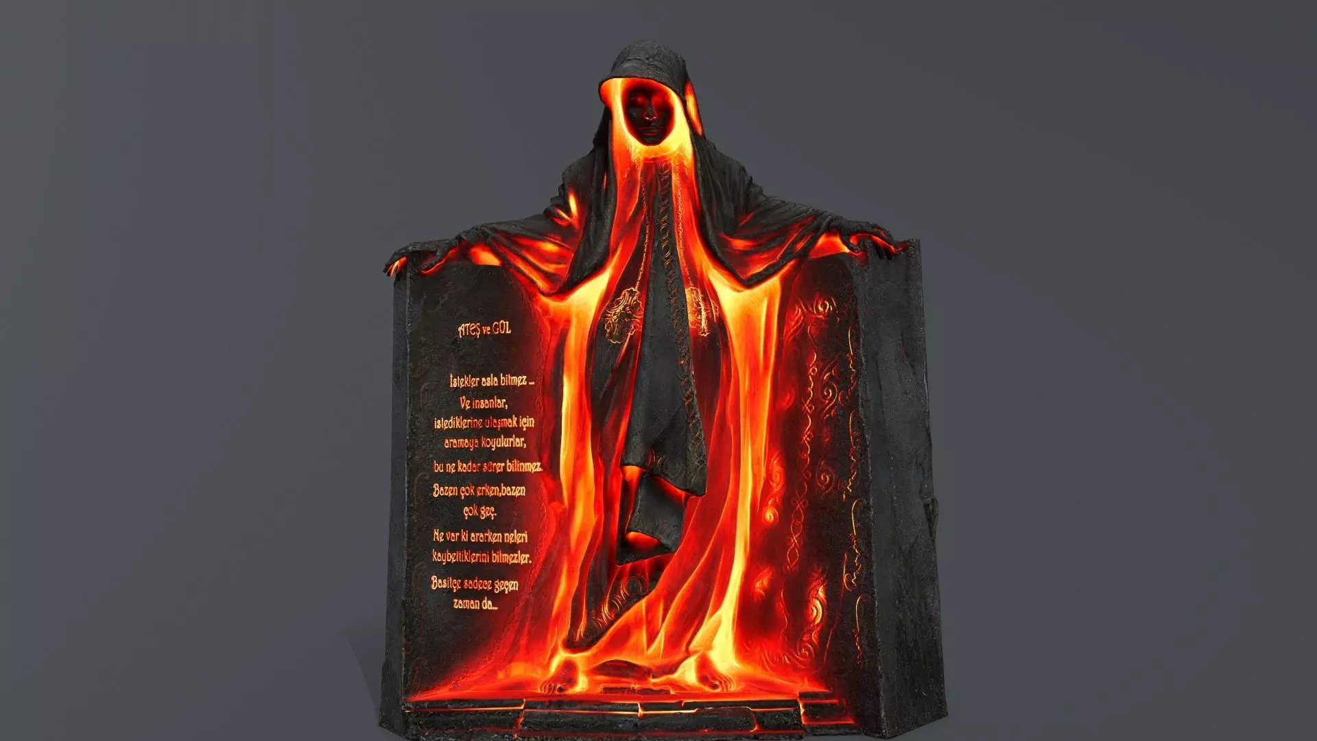 Dark Woman Low-poly 3D model_0