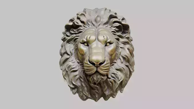 Bronze Lion Head