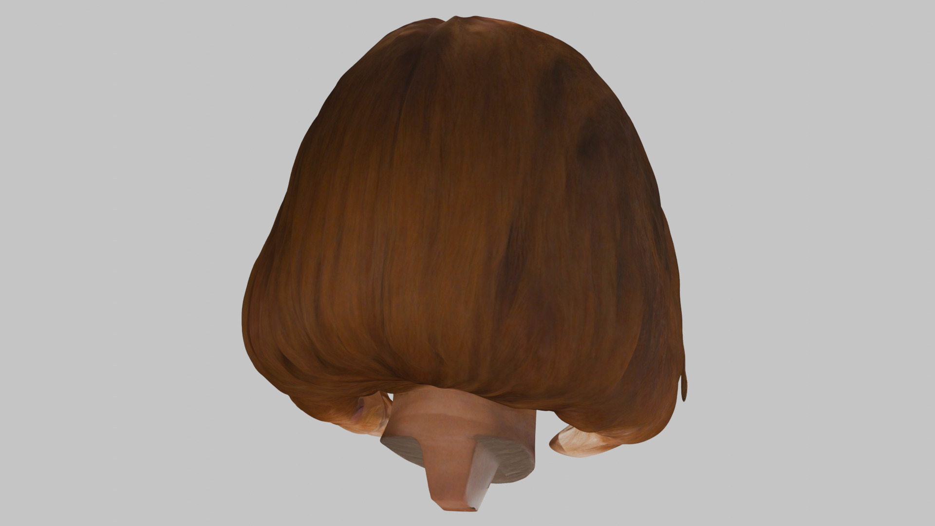 realistic female portrait head bust Low-poly 3D model_14