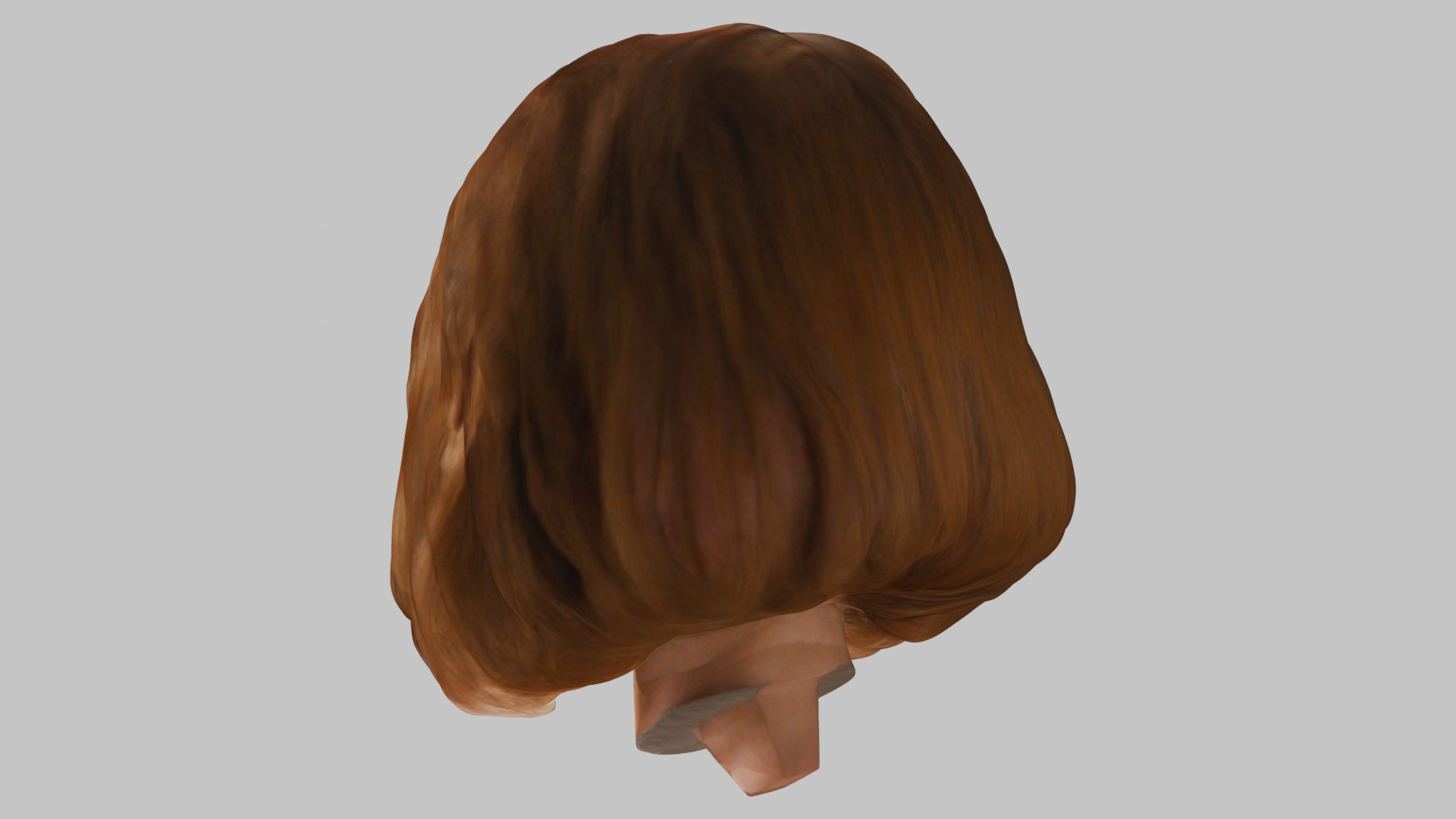 realistic female portrait head bust Low-poly 3D model_2
