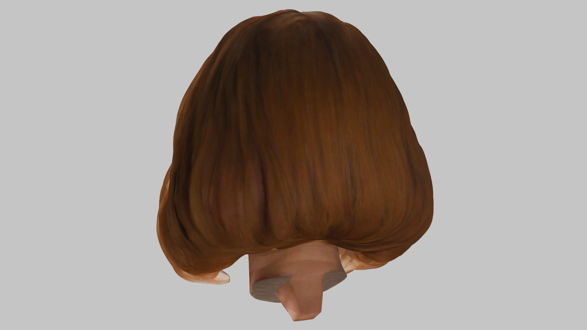 realistic female portrait head bust Low-poly 3D model_18