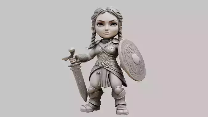 Celtic warrior woman Statue