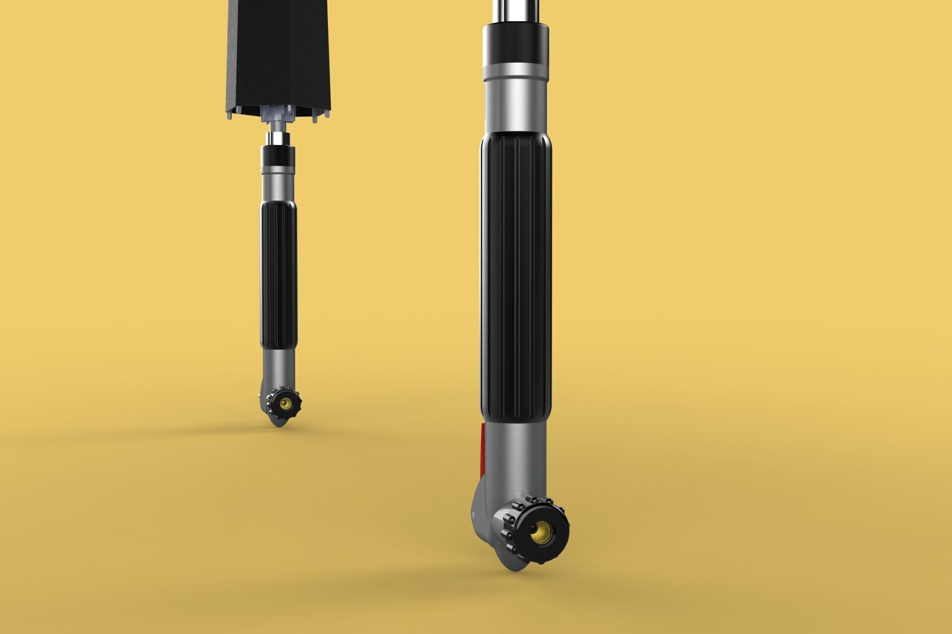 MULTIFUNCTION HANDLE AIR PUMP UMBRELLA INFLATOR BIKE PORTABLE 3D model_11