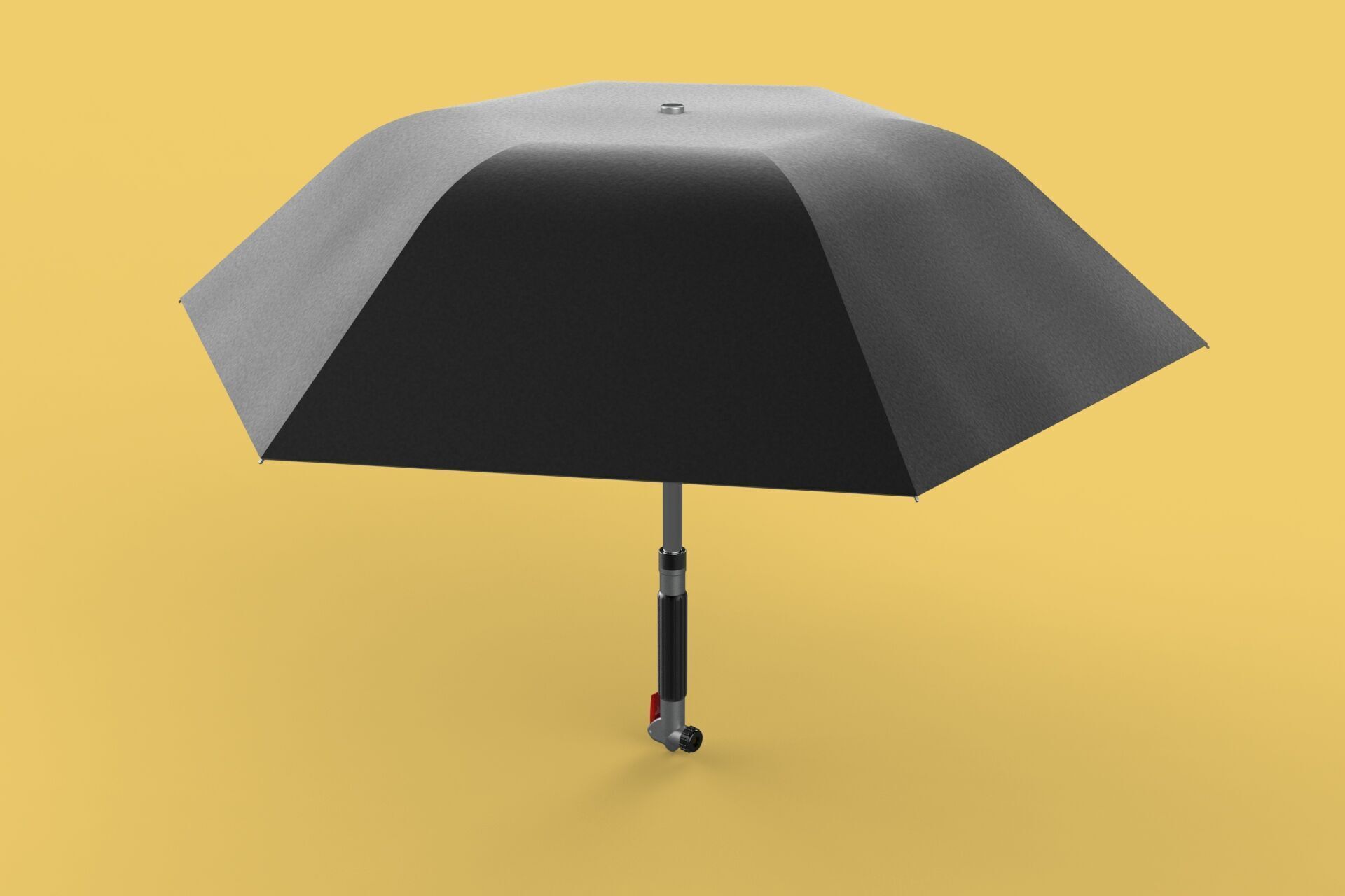 MULTIFUNCTION HANDLE AIR PUMP UMBRELLA INFLATOR BIKE PORTABLE 3D model_34