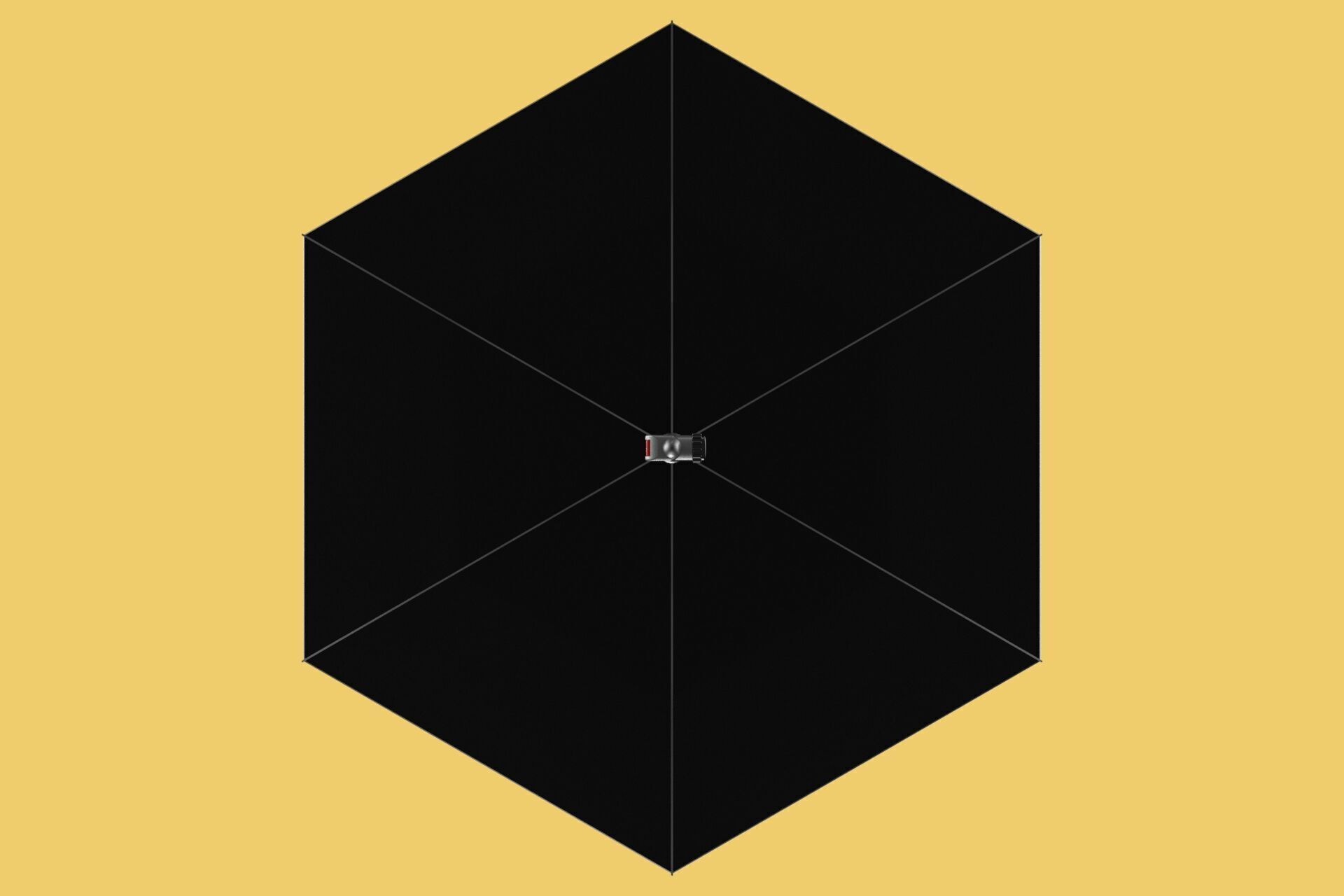 MULTIFUNCTION HANDLE AIR PUMP UMBRELLA INFLATOR BIKE PORTABLE 3D model_31