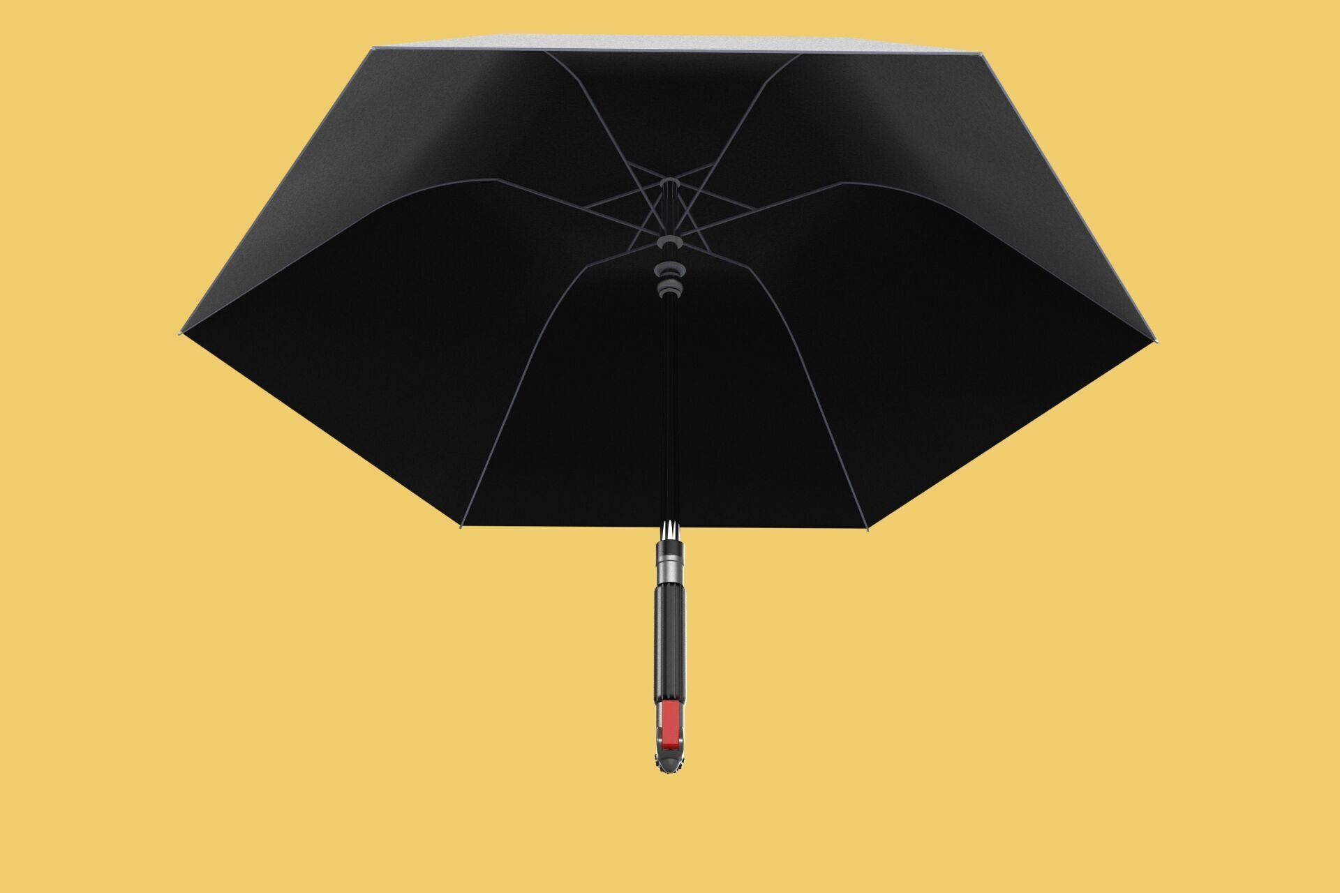 MULTIFUNCTION HANDLE AIR PUMP UMBRELLA INFLATOR BIKE PORTABLE 3D model_25