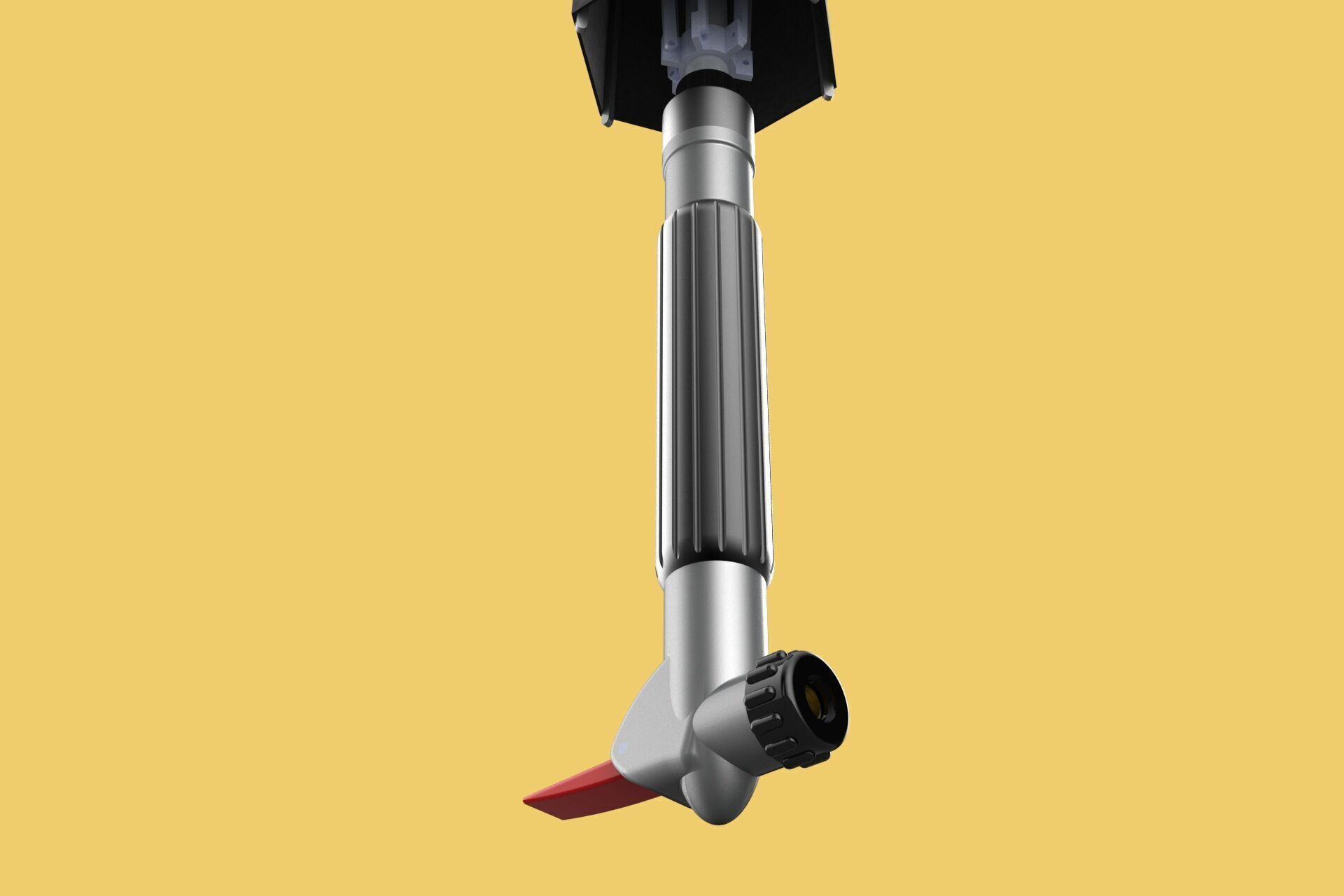 MULTIFUNCTION HANDLE AIR PUMP UMBRELLA INFLATOR BIKE PORTABLE 3D model_17