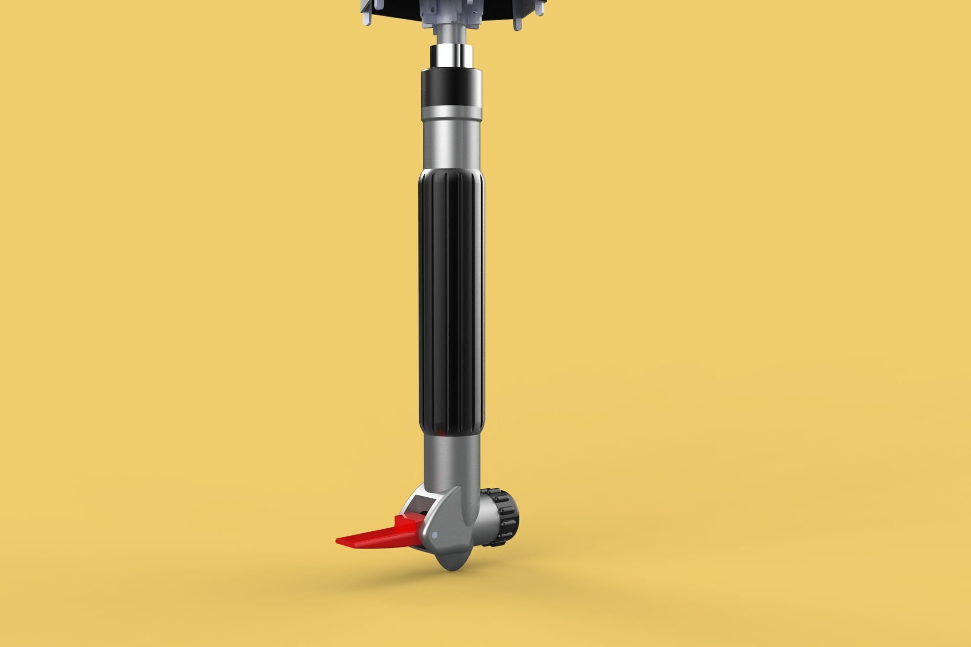 MULTIFUNCTION HANDLE AIR PUMP UMBRELLA INFLATOR BIKE PORTABLE 3D model_22