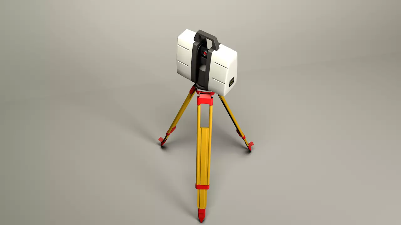 Taqueometros Full Station 3D model_0