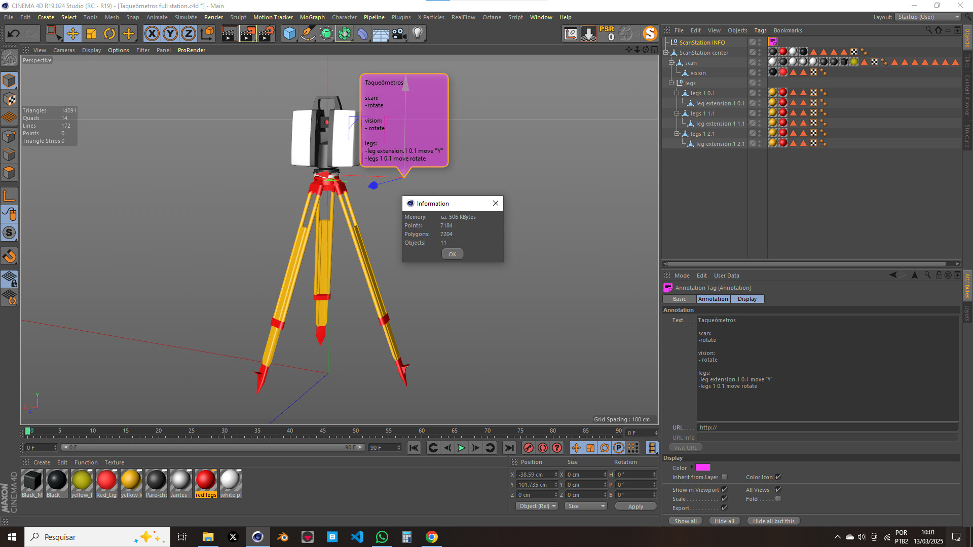 Taqueometros Full Station 3D model_10