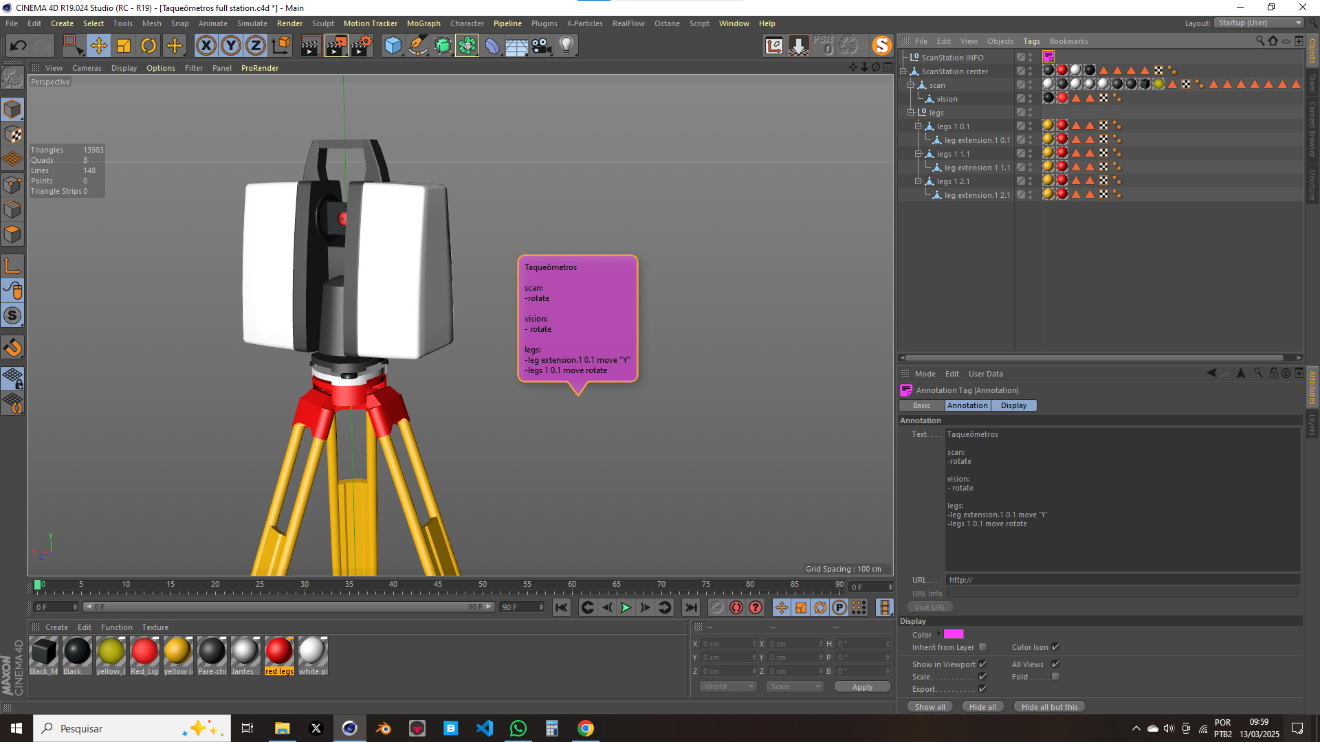 Taqueometros Full Station 3D model_9
