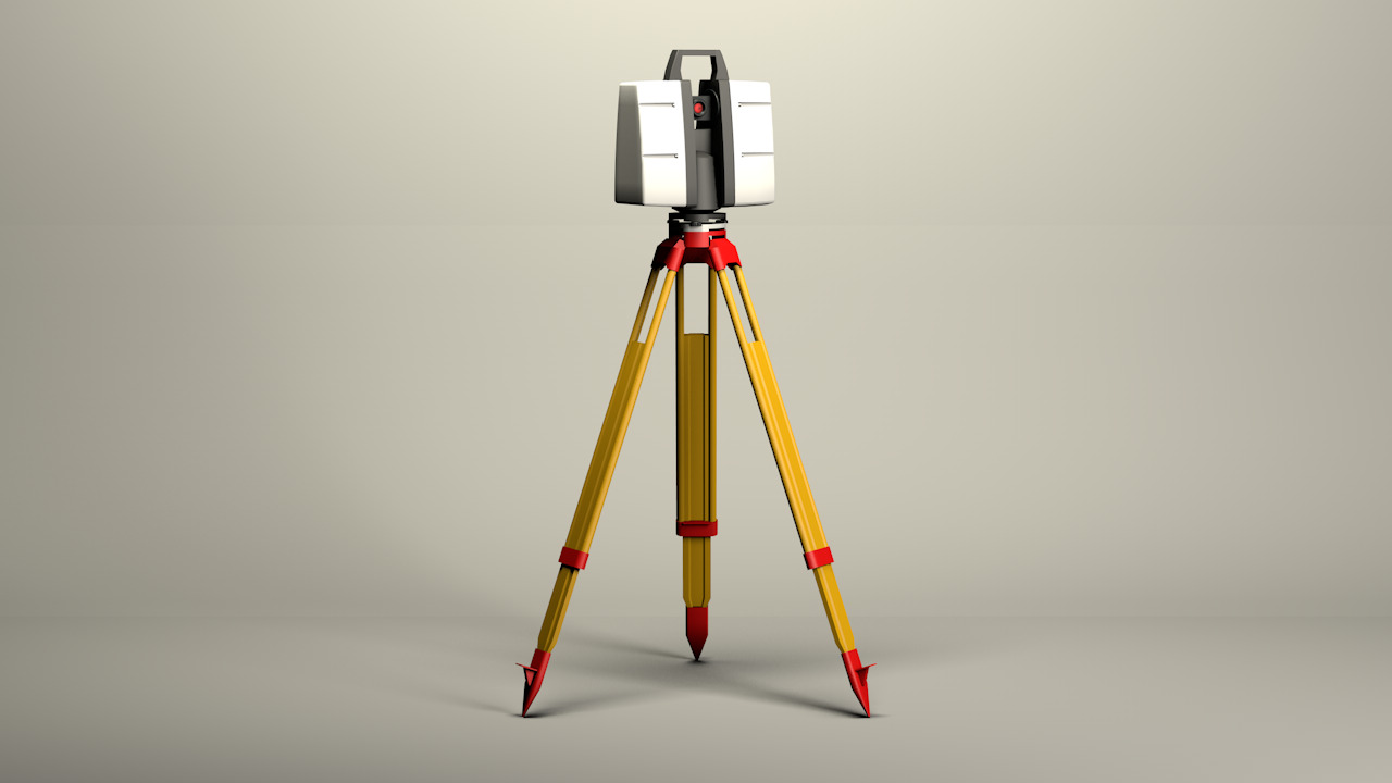 Taqueometros Full Station 3D model_1