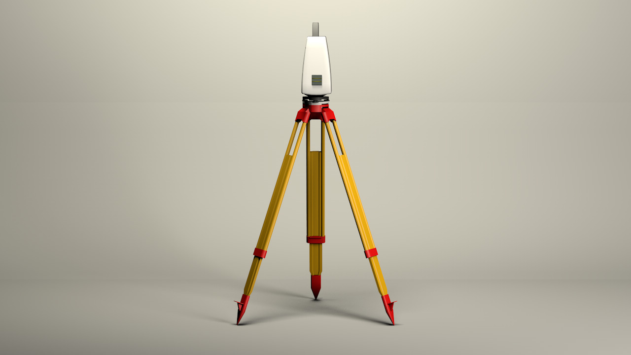 Taqueometros Full Station 3D model_3