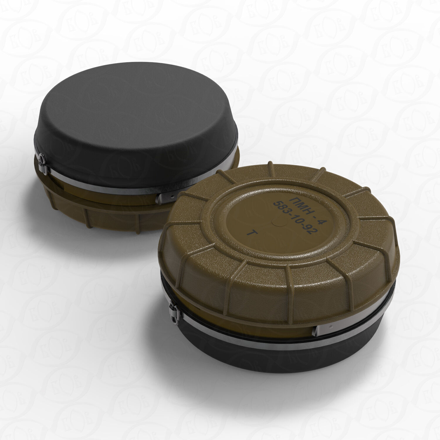 PMN 4  Russian Anti personnel Landmine 3Dprinable moulage 3D model_2