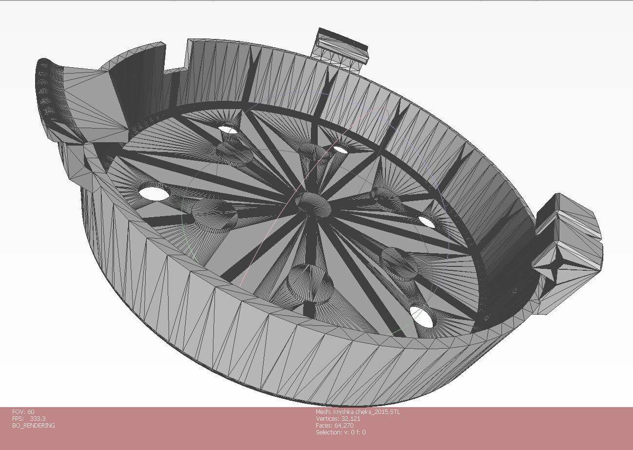 PMN 4  Russian Anti personnel Landmine 3Dprinable moulage 3D model_25