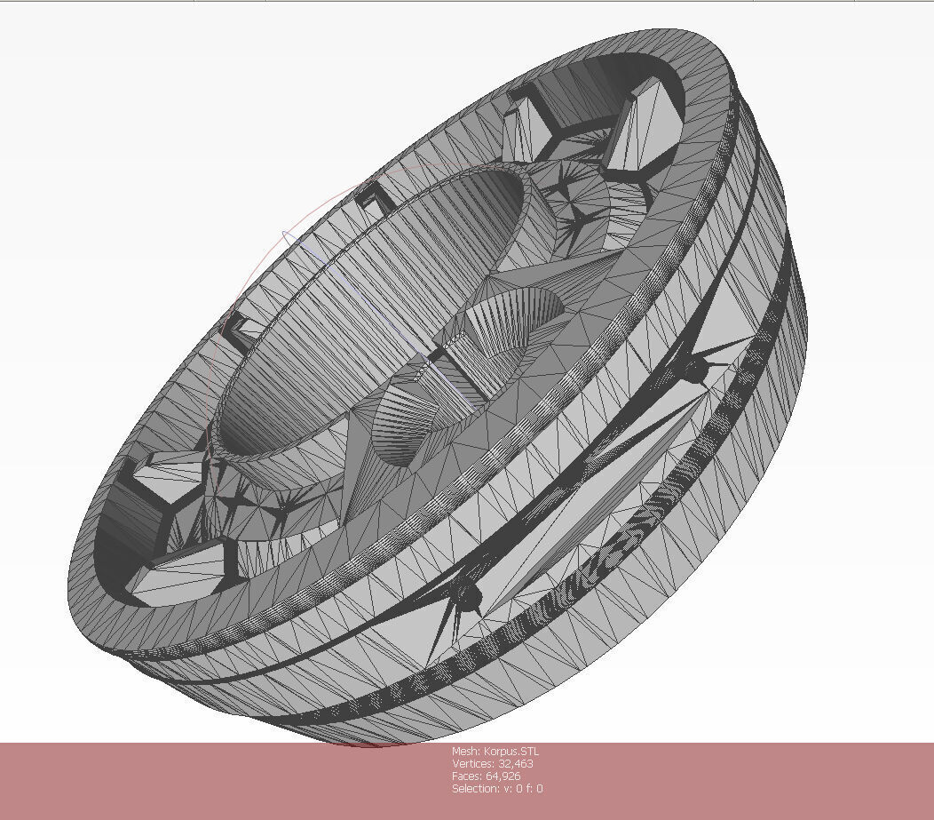 PMN 4  Russian Anti personnel Landmine 3Dprinable moulage 3D model_26