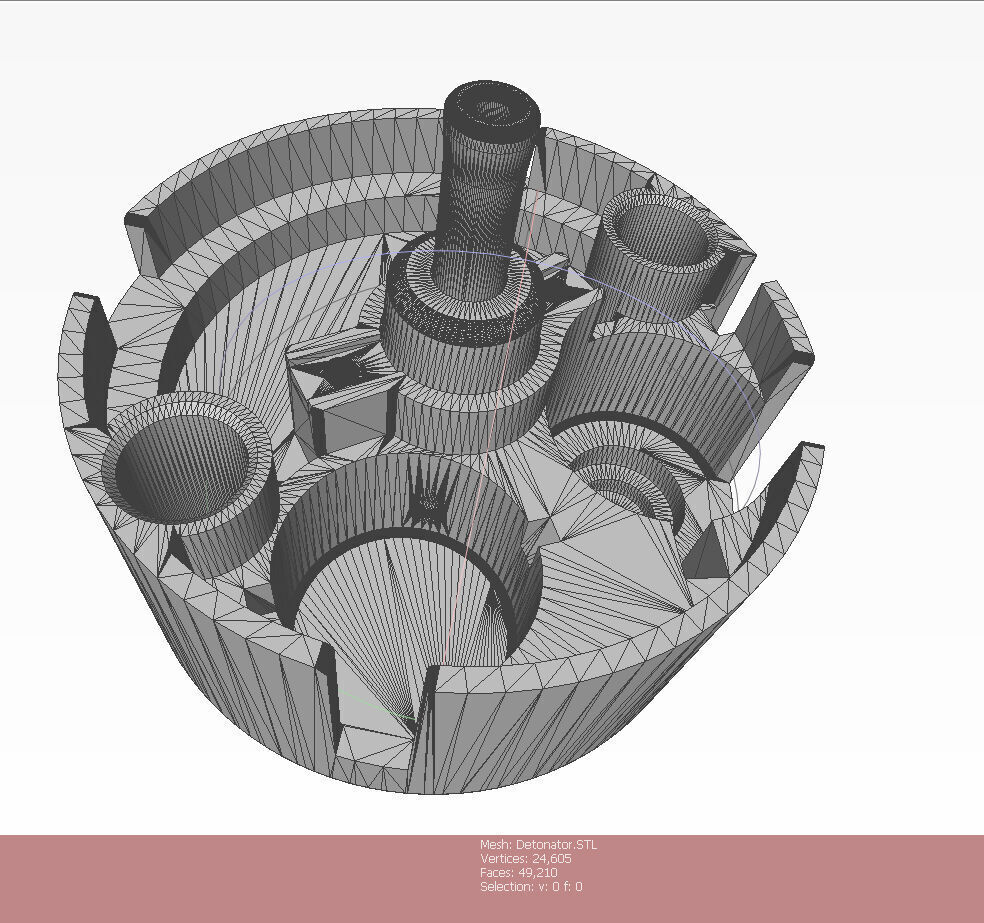 PMN 4  Russian Anti personnel Landmine 3Dprinable moulage 3D model_27