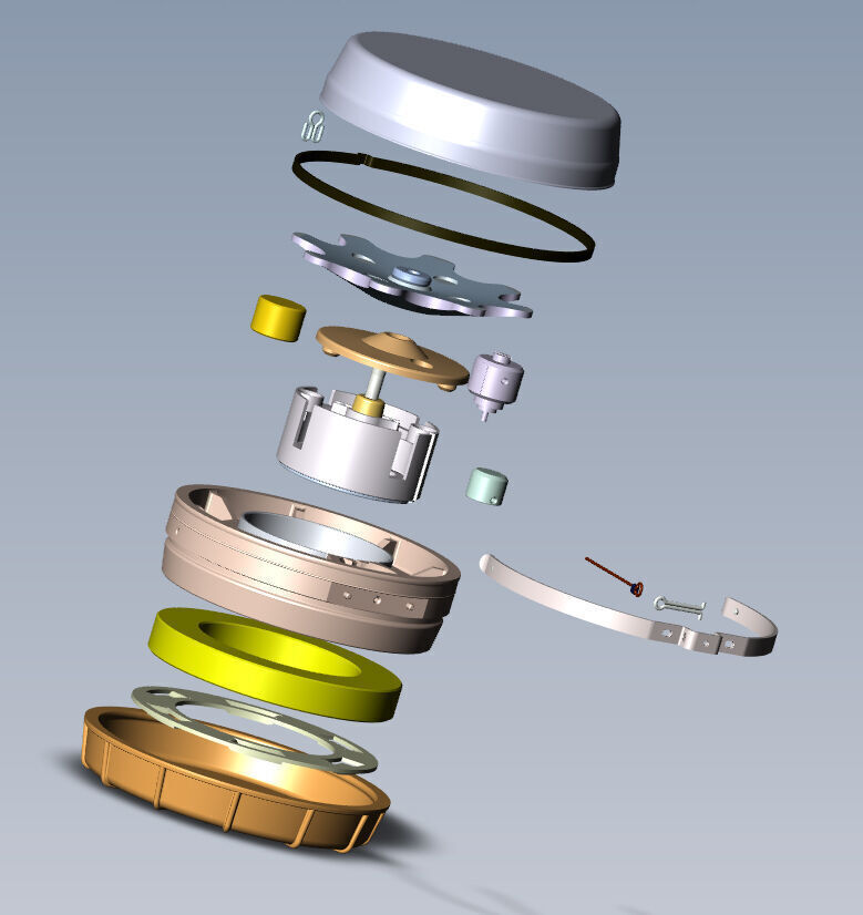 PMN 4  Russian Anti personnel Landmine 3Dprinable moulage 3D model_12