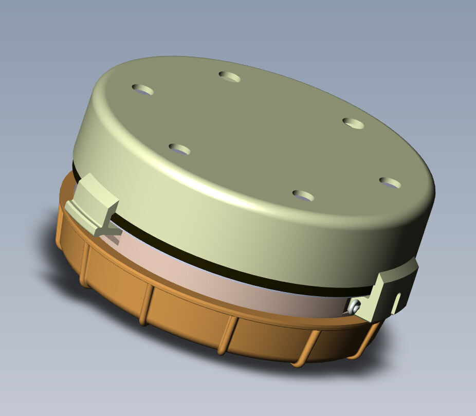 PMN 4  Russian Anti personnel Landmine 3Dprinable moulage 3D model_13