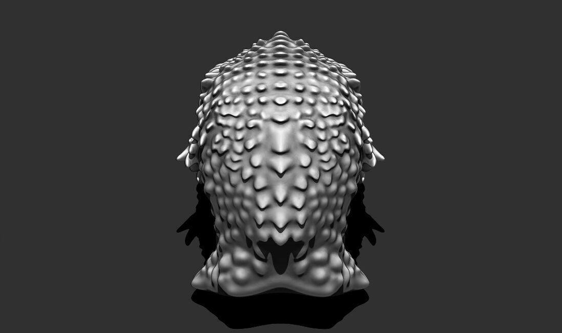 Alien Bust 10 - 3D Printable Model - STL File Ready for Printing 3D print model_6