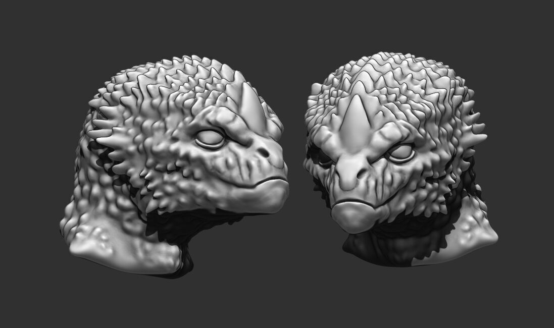 Alien Bust 10 - 3D Printable Model - STL File Ready for Printing 3D print model_15