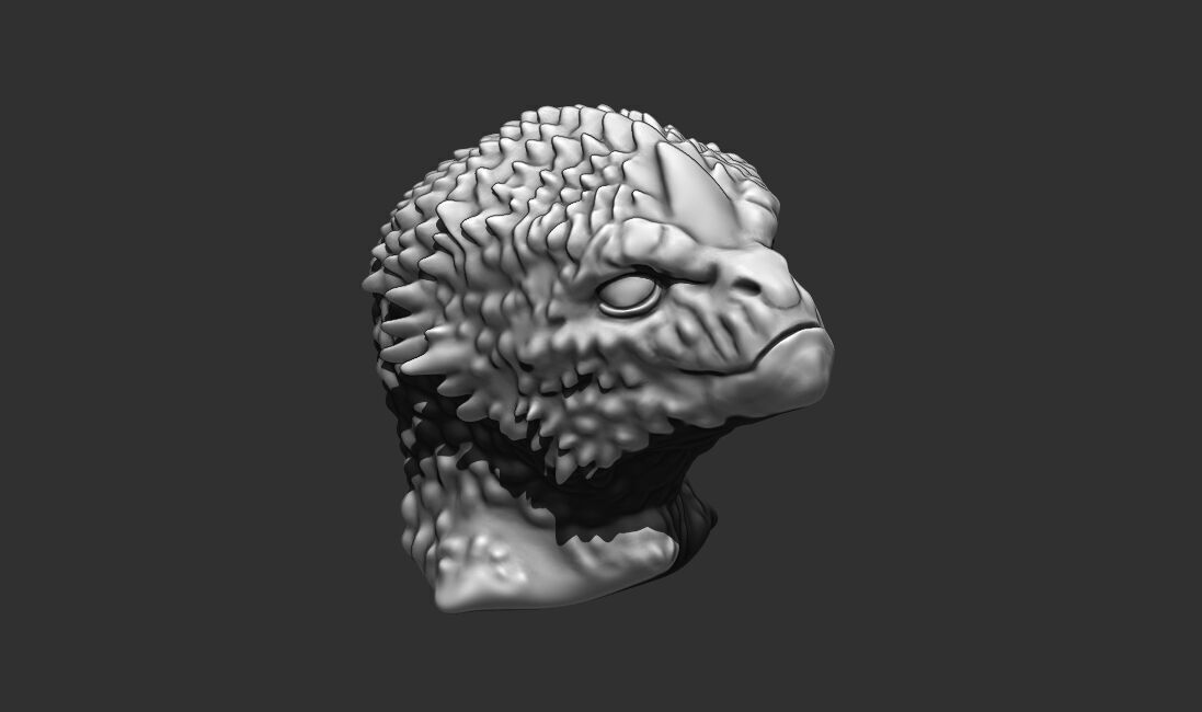Alien Bust 10 - 3D Printable Model - STL File Ready for Printing 3D print model_8