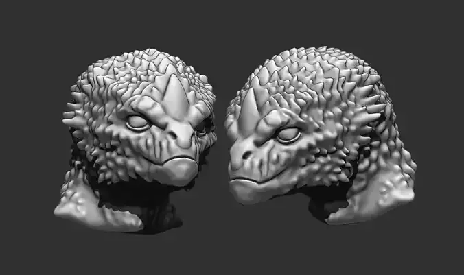 Alien Bust 10 - 3D Printable Model - STL File Ready for Printing