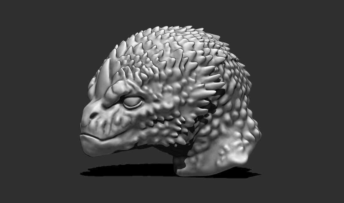 Alien Bust 10 - 3D Printable Model - STL File Ready for Printing 3D print model_3