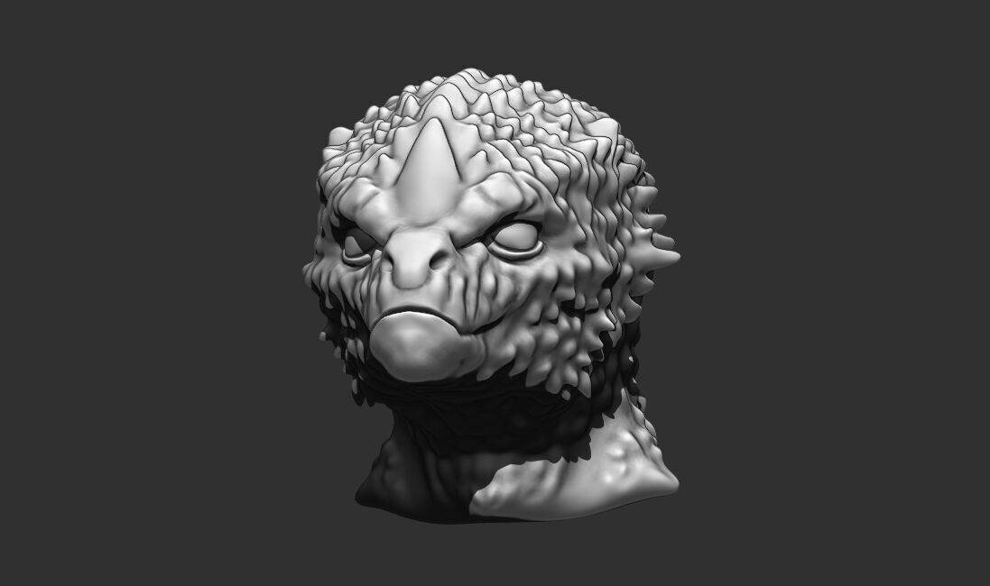 Alien Bust 10 - 3D Printable Model - STL File Ready for Printing 3D print model_11