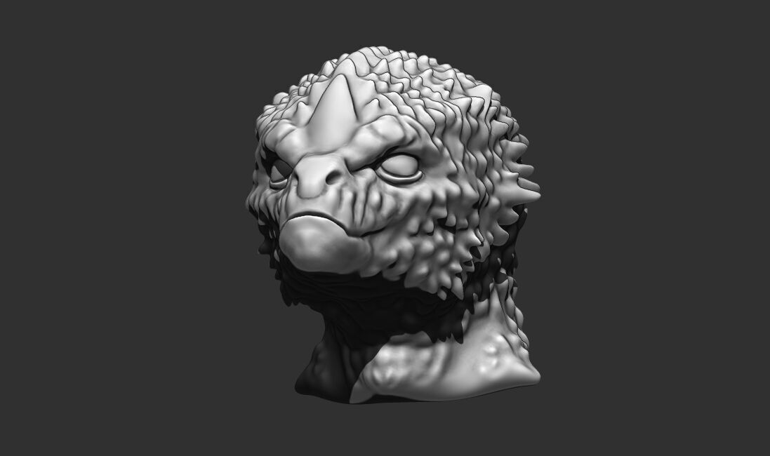 Alien Bust 10 - 3D Printable Model - STL File Ready for Printing 3D print model_14