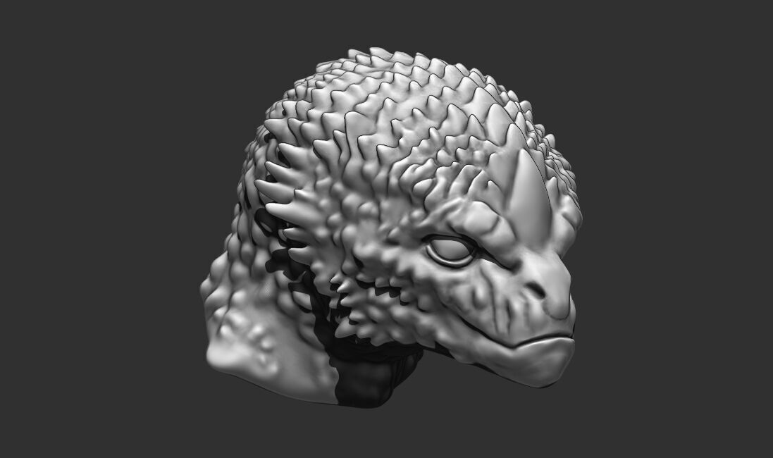 Alien Bust 10 - 3D Printable Model - STL File Ready for Printing 3D print model_9