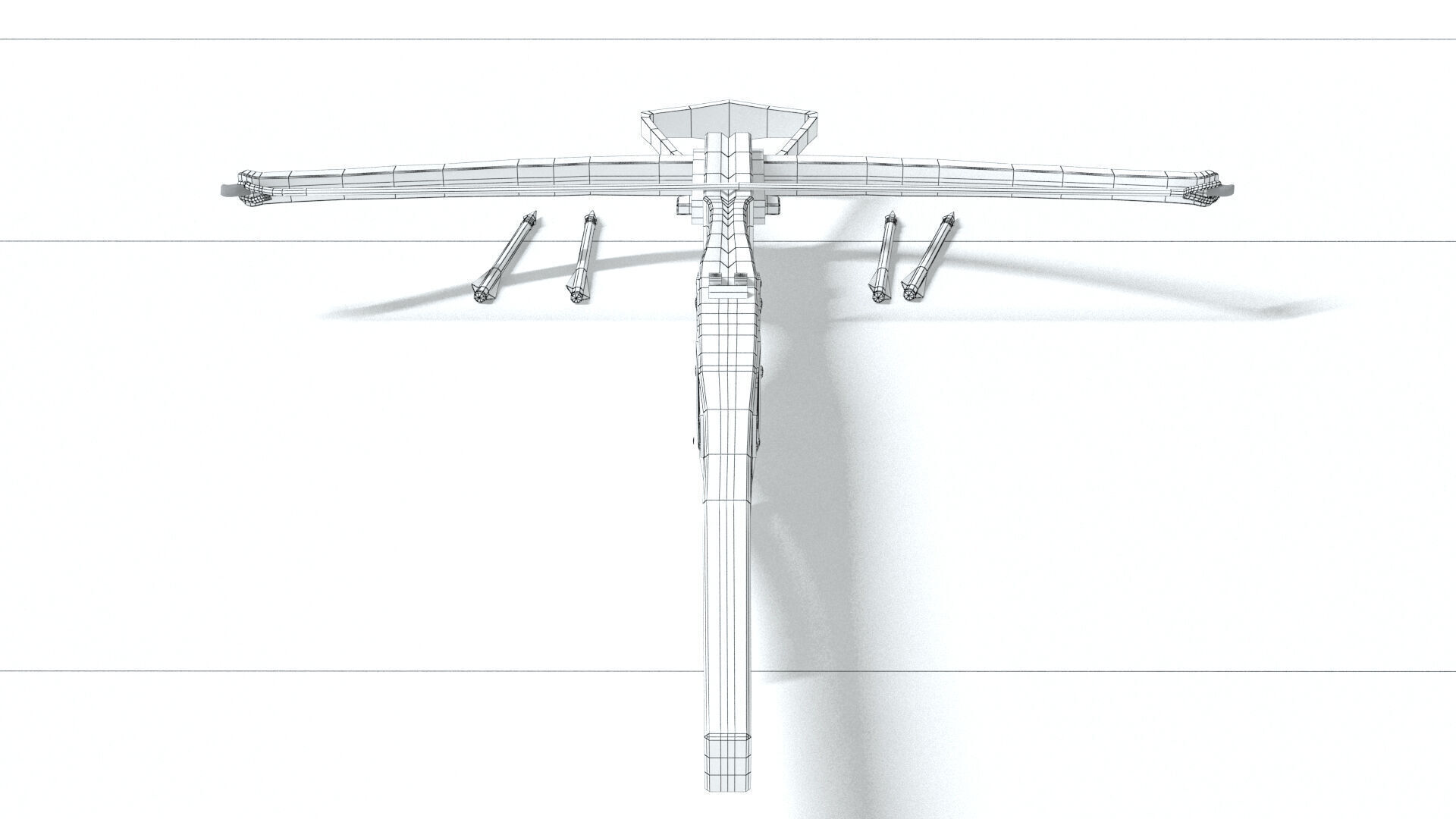 laos Game Crossbow Low-poly 3D model_8