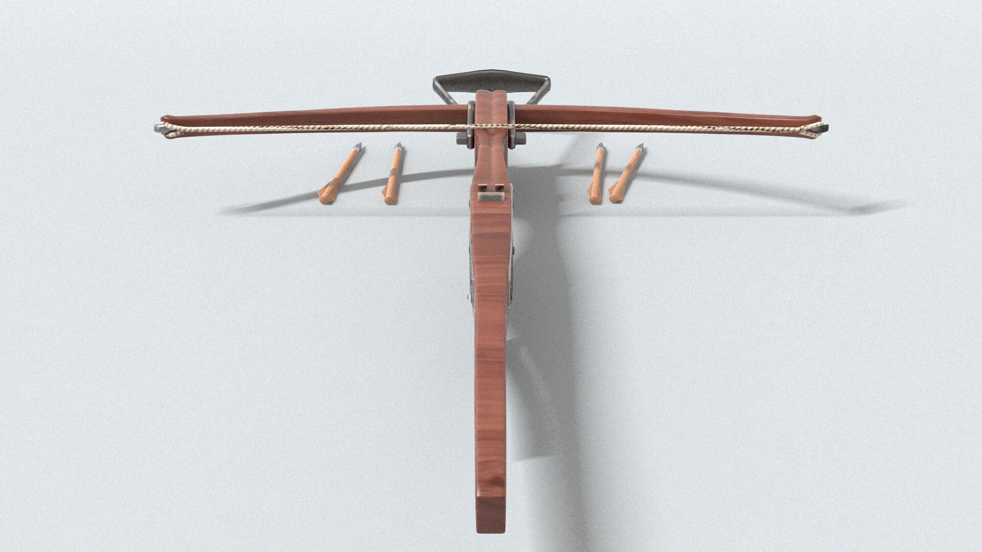 laos Game Crossbow Low-poly 3D model_3