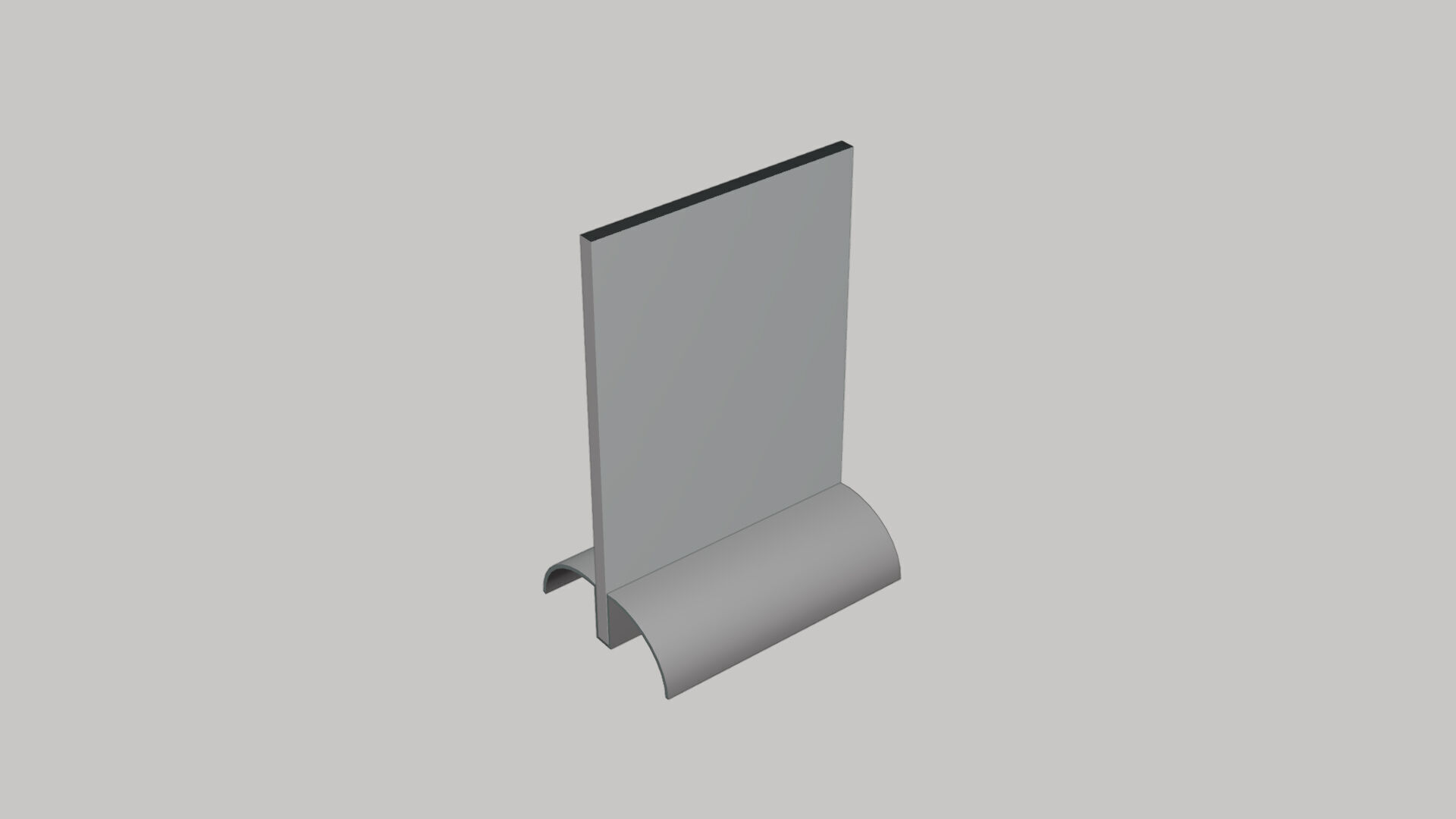 Basic Desk Stand - Geometry Only No Textures No Materials 3D model_3