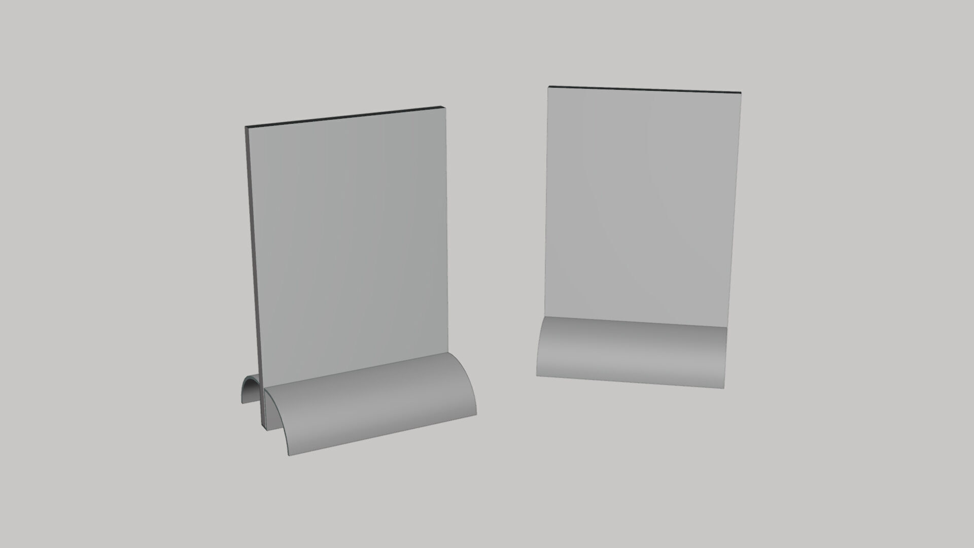 Basic Desk Stand - Geometry Only No Textures No Materials 3D model_4