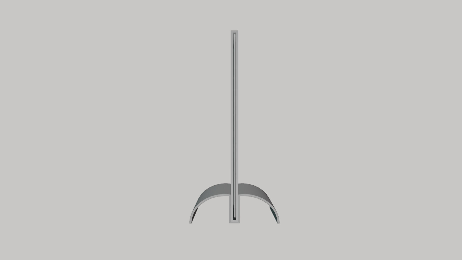 Basic Desk Stand - Geometry Only No Textures No Materials 3D model_1