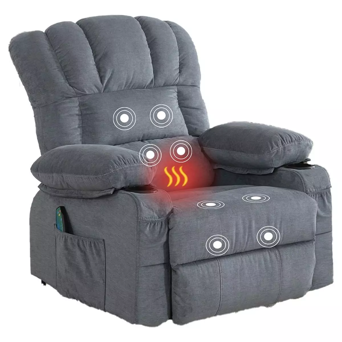 Bosmiller Recliner Chair Rocking Recliner Chairs Interior Low-poly 3D model