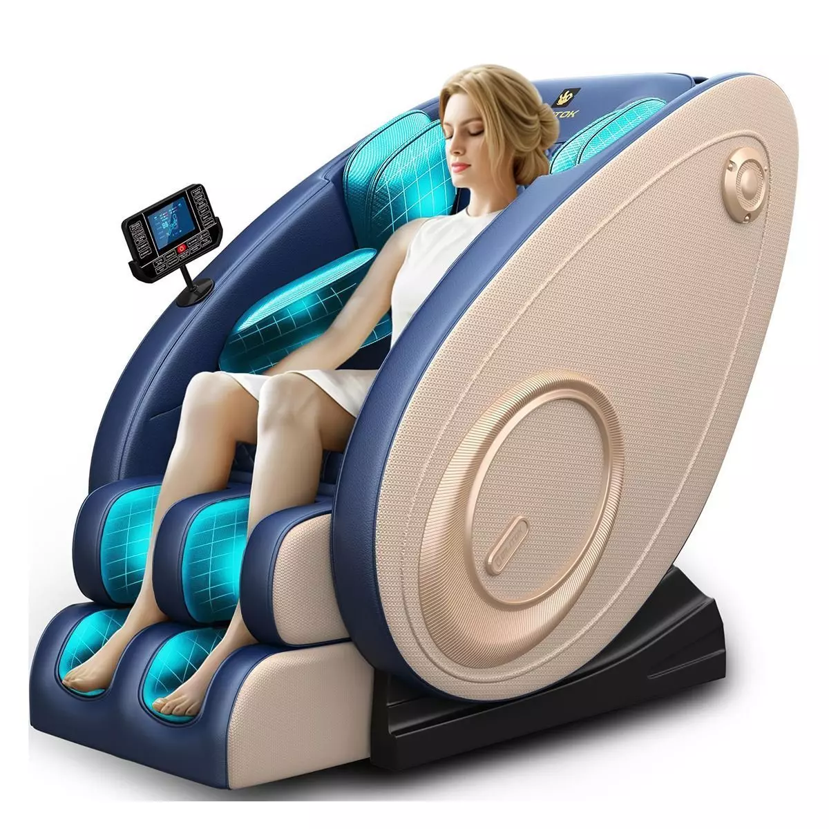 Massage with blue and speaker connection Interior Furniture Low-poly 3D model