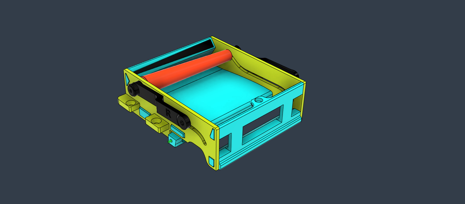 Box for rolling cone cigarettes in medium size 3D print model_17