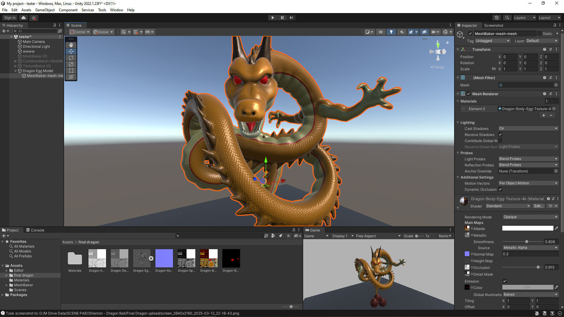 Fantasy Dragon Eggs 3D Models with PBR Textures Low-poly 3D model_10