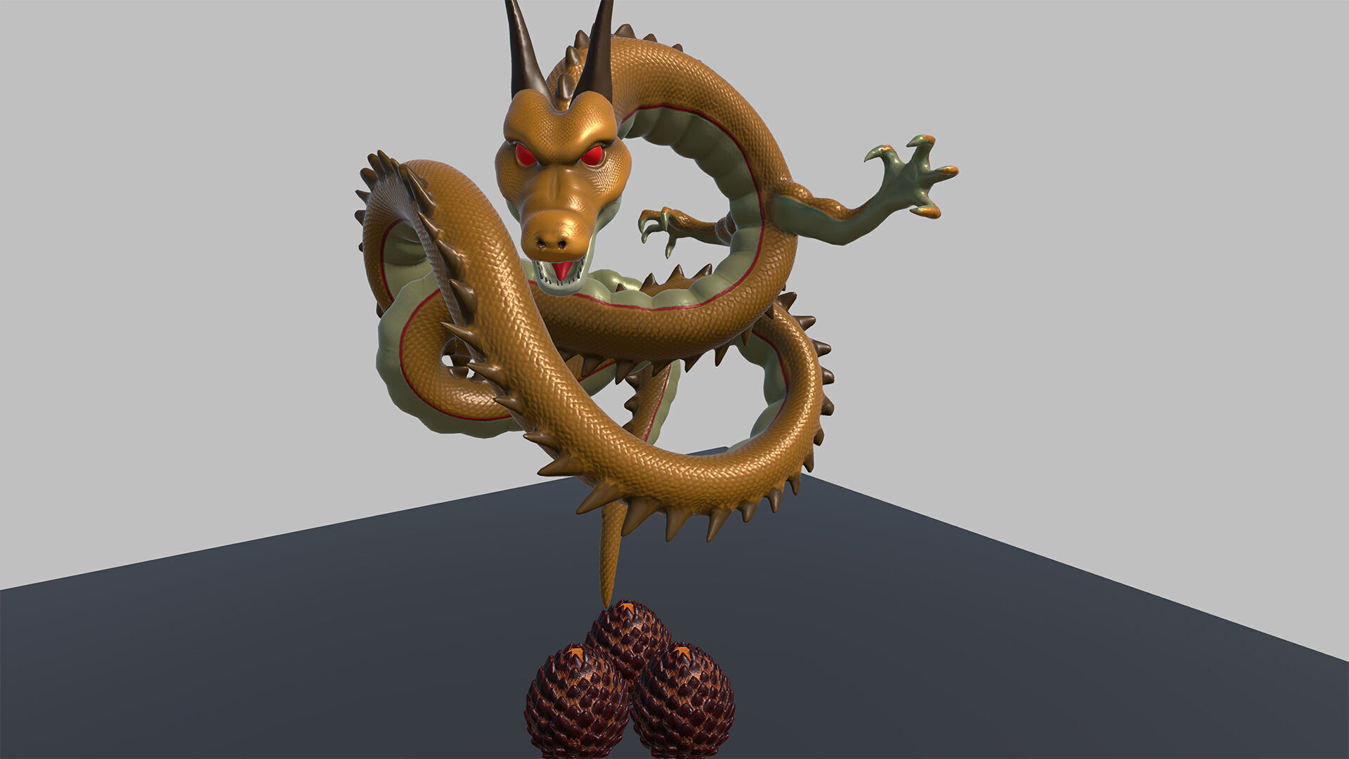 Fantasy Dragon Eggs 3D Models with PBR Textures Low-poly 3D model_12