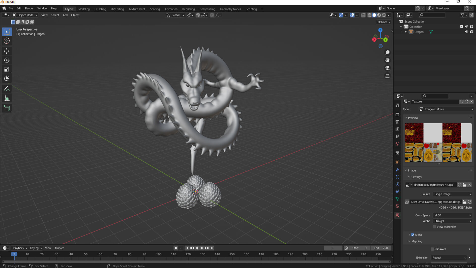 Fantasy Dragon Eggs 3D Models with PBR Textures Low-poly 3D model_11