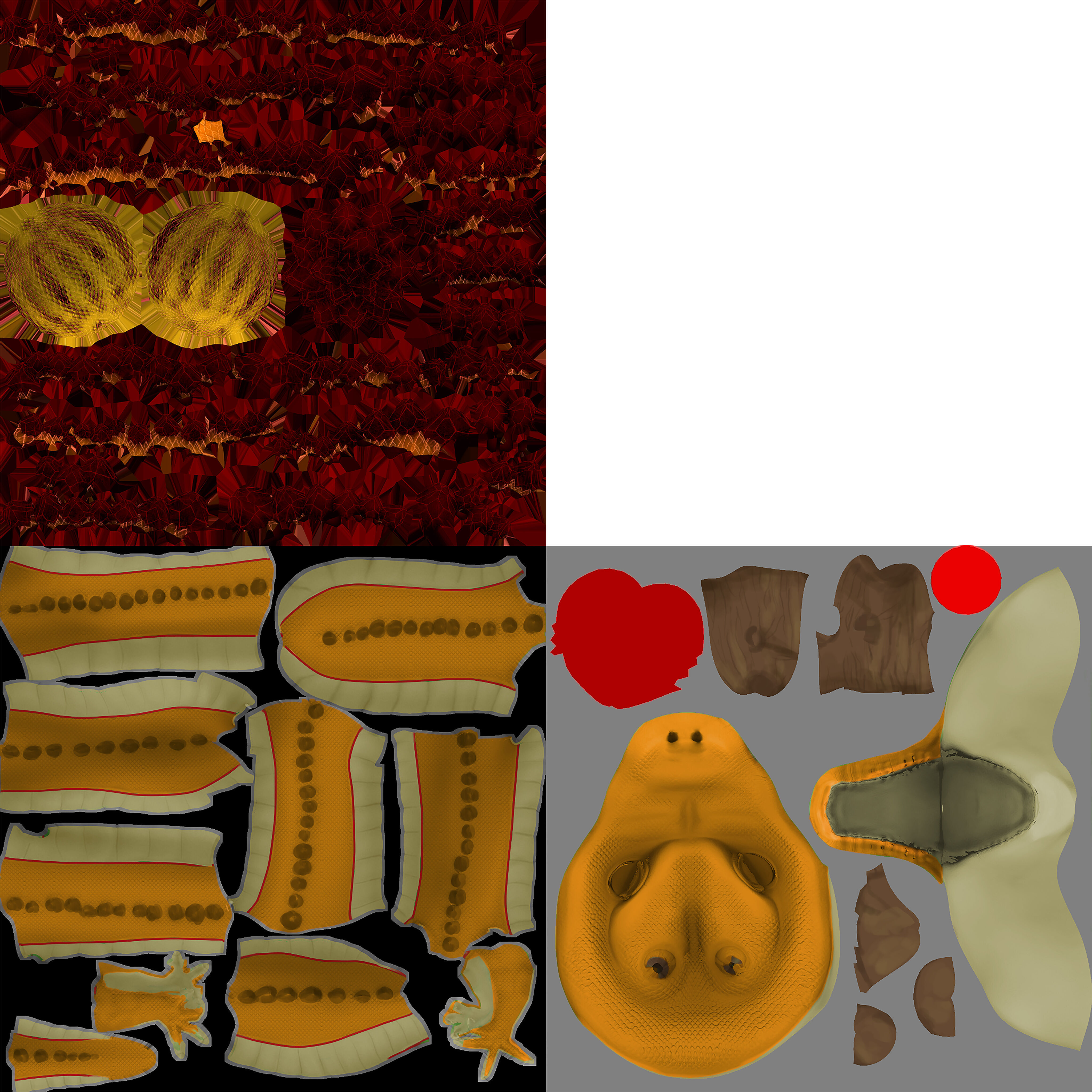 Fantasy Dragon Eggs 3D Models with PBR Textures Low-poly 3D model_17